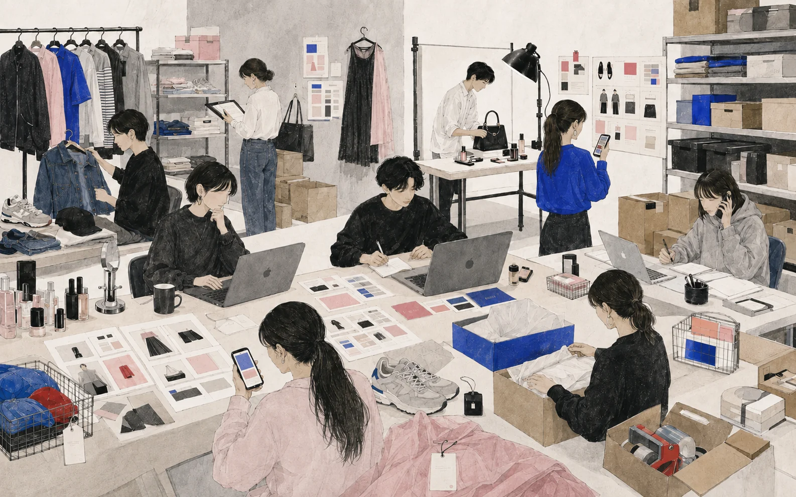 服飾・美容経験者をEC、リユース、ブランド運営の実行人材へつなぐ職業紹介事業のイメージ