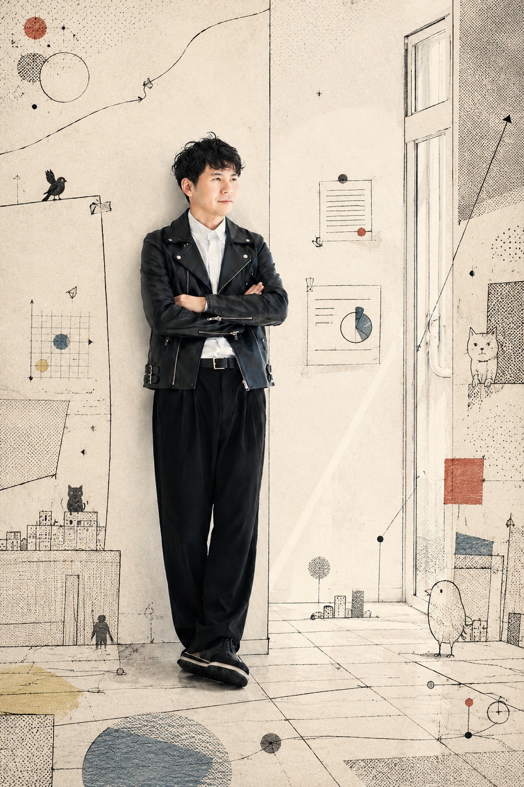 桒原宏明 代表取締役 — 屋外ポートレート